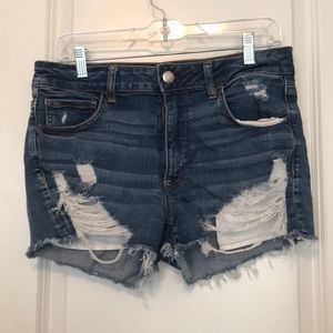 American Eagle Ripped Denim Shorts